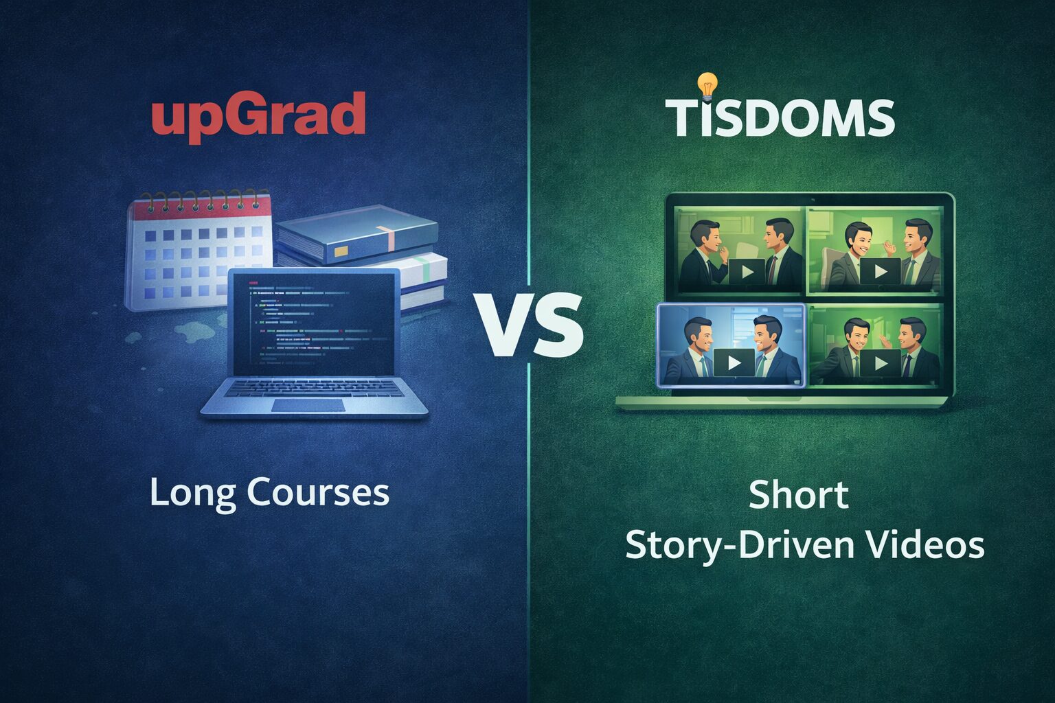 UpGrad vs Tisdoms AI Courses