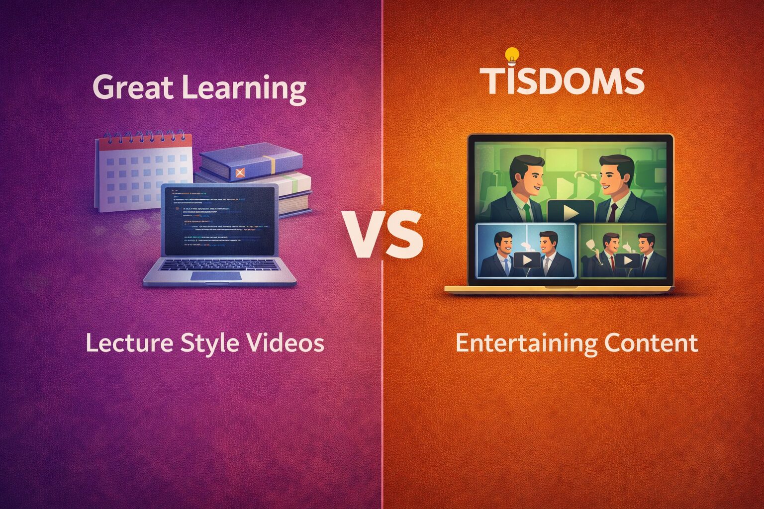 Great Learning vs Tisdoms AI Courses