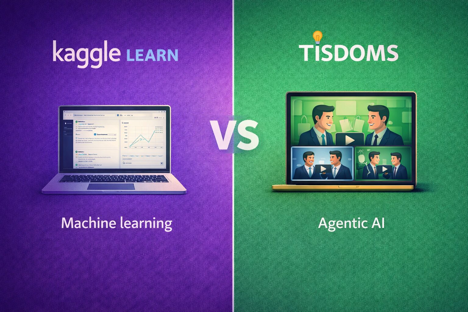 Kaggle Learn vs Tisdoms AI Courses