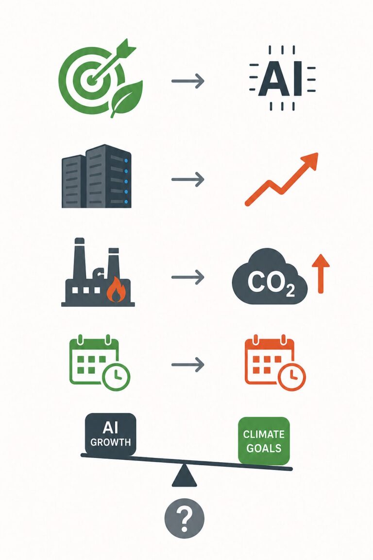 AI companies' CO₂ promises
