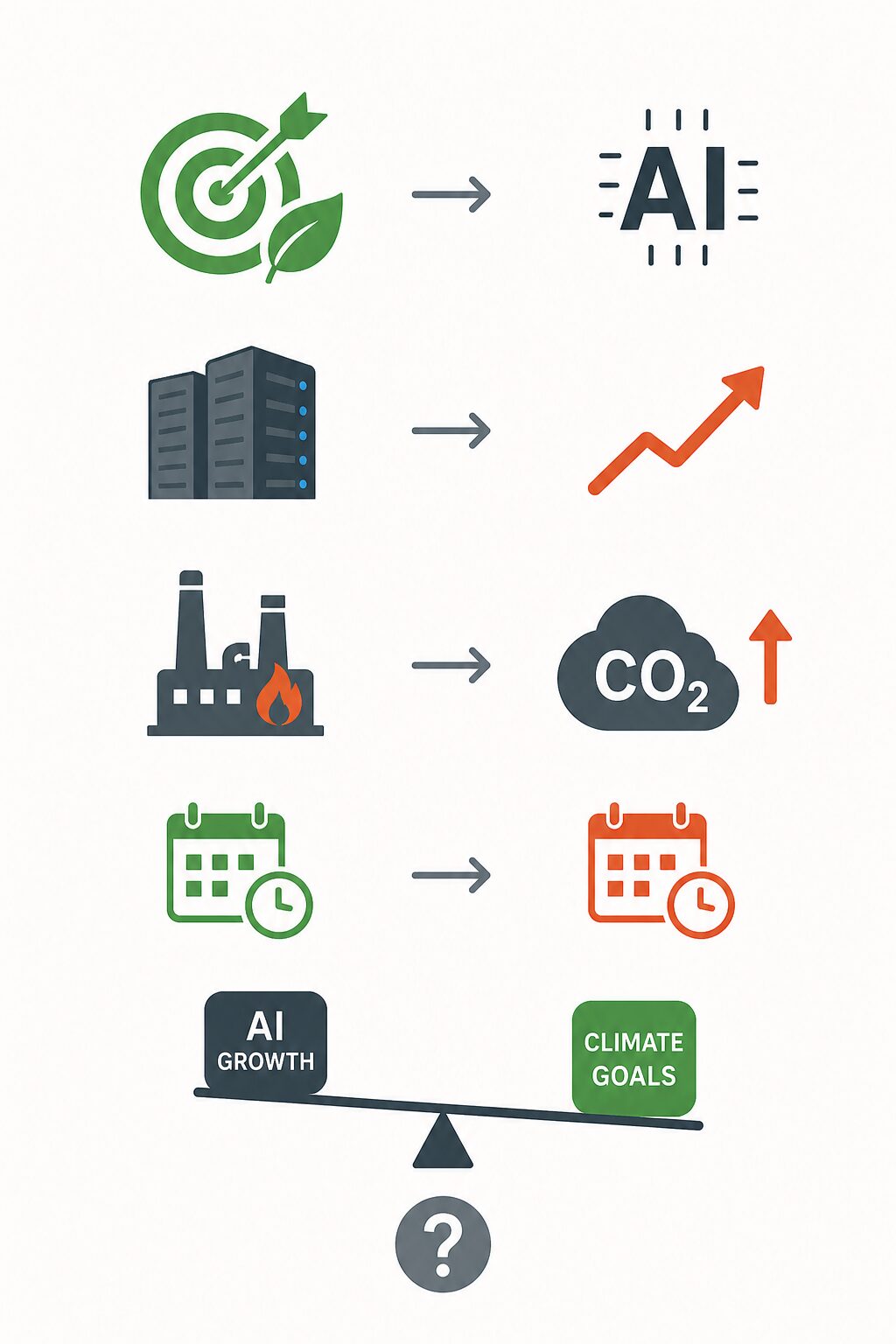 AI companies' CO₂ promises